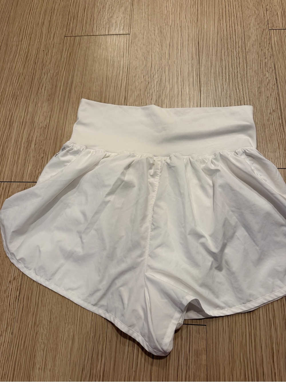 FP Movement White Women's High-Waist Athletic Shorts